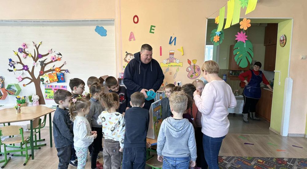Allan besøger børnehave nr. 105 i Lviv